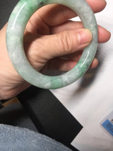 Load image into Gallery viewer, 57.9mm certified 100% natural type A light sunny green chubby round-cut jadeite jade bangle BL7-5396