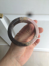 Load image into Gallery viewer, 55.2mm 100% natural pink/yellow/dark red/black time series(时光系列) Square style rose stone (Rhodonite)square bangle XY85