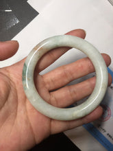 Load image into Gallery viewer, 53.5mm certified natural 100% natural Type A light green red round cut jadeite jade bangle BP22-7250