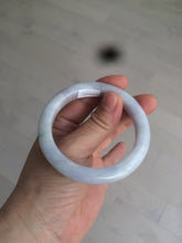 Load image into Gallery viewer, 53.5mm certified Type A 100% Natural light purple/white Jadeite Jade bangle AX82-0310