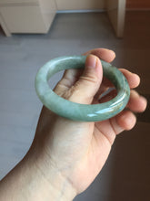 Load image into Gallery viewer, 57.9mm Certified Type A 100% Natural green/gray/black chubby Jadeite bangle PB240-9525