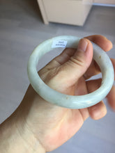 Load image into Gallery viewer, 59.5mm Certified Type A 100% Natural icy watery light green blue Jadeite Jade bangle BN68-2596