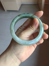 Load image into Gallery viewer, 57.9mm Certified Type A 100% Natural green/gray/black chubby Jadeite bangle PB240-9525