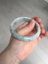 Load image into Gallery viewer, 59mm Certified Type A 100% Natural green gray Jadeite Jade bangle BN17-7070