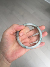 Load image into Gallery viewer, 59mm Certified Type A 100% Natural green gray Jadeite Jade bangle BN17-7070