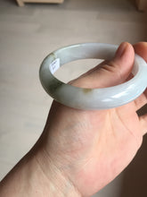 Load image into Gallery viewer, 57.7mm Certified 100% natural Type A dark green white gray purple brown jadeite jade bangle AD119-3012