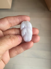 Load image into Gallery viewer, 100% natural type A sunny green white purple jadeite jade leaf pendant group PB46