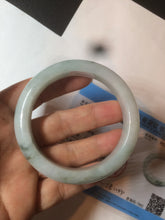 Load image into Gallery viewer, 55mm certified Type A 100% Natural green/white Jadeite Jade bangle BF67-4487