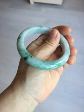 Load image into Gallery viewer, 55.5mm Certified Type A 100% Natural light green purple with floating flowers Jadeite bangle AY129-6645