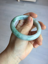 Load image into Gallery viewer, 55.5mm Certified Type A 100% Natural light green purple with floating flowers Jadeite bangle AY129-6645