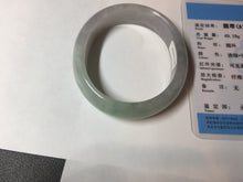 Load image into Gallery viewer, 51.5mm certified 100% natural type A light purple sunny green yellow oval jadeite jade bangle BL77-8666