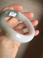 Load image into Gallery viewer, 54.2mm Certified type A 100% Natural dark green brown white purple Jadeite bangle AD120-3001