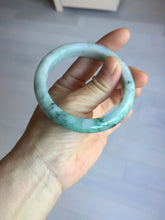 Load image into Gallery viewer, 55.5mm Certified Type A 100% Natural light green purple with floating flowers Jadeite bangle AY129-6645