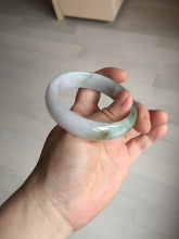 Load image into Gallery viewer, 54.2mm Certified type A 100% Natural dark green brown white purple Jadeite bangle AD120-3001