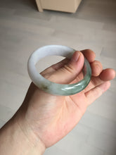 Load image into Gallery viewer, 54.2mm Certified type A 100% Natural dark green brown white purple Jadeite bangle AD120-3001