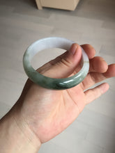 Load image into Gallery viewer, 54.2mm Certified type A 100% Natural dark green brown white purple Jadeite bangle AD120-3001