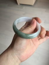Load image into Gallery viewer, 54.2mm Certified type A 100% Natural dark green brown white purple Jadeite bangle AD120-3001