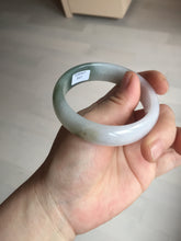 Load image into Gallery viewer, 54.2mm Certified type A 100% Natural dark green brown white purple Jadeite bangle AD120-3001