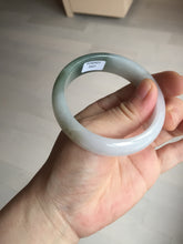 Load image into Gallery viewer, 54.2mm Certified type A 100% Natural dark green brown white purple Jadeite bangle AD120-3001