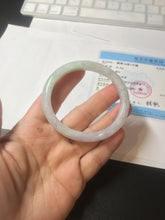 Load image into Gallery viewer, 51.5mm certified Type A 100% Natural sunny green purple oval Jadeite Jade bangle AA97-9110