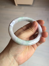 Load image into Gallery viewer, 60mm certified Type A 100% Natural light green purple Jadeite Jade bangle PC97-8466