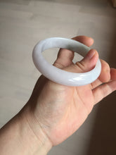 Load image into Gallery viewer, 57.7mm Certified 100% natural Type A dark green white purple jadeite jade bangle AH91-3014