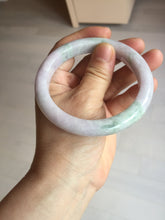 Load image into Gallery viewer, 60mm certified Type A 100% Natural light green purple Jadeite Jade bangle PC97-8466