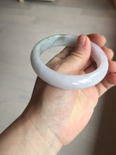 Load image into Gallery viewer, 57.7mm Certified 100% natural Type A dark green white purple jadeite jade bangle AH91-3014