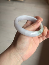 Load image into Gallery viewer, 57.7mm Certified 100% natural Type A dark green white purple jadeite jade bangle AH91-3014
