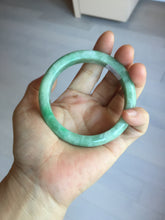 Load image into Gallery viewer, 59mm Certified Type A 100% Natural sunny green gray Jadeite Jade bangle PA126-9888