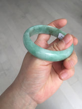 Load image into Gallery viewer, 54.9mm certified natural Type A apple green red jadeite jade bangle BN10-7078