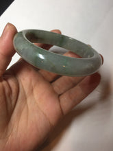 Load image into Gallery viewer, 56.2mm certified Type A 100% Natural green/red/gray/purple (FU LU SHOU) Jadeite Jade bangle BL78-8659