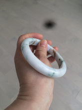 Load image into Gallery viewer, 62.7mm Certified Type A 100% Natural light green/white/brown/purple Jadeite Jade bangle AH84-0438