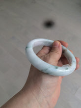 Load image into Gallery viewer, 62.7mm Certified Type A 100% Natural light green/white/brown/purple Jadeite Jade bangle AH84-0438