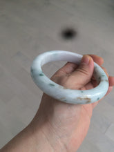 Load image into Gallery viewer, 62.7mm Certified Type A 100% Natural light green/white/brown/purple Jadeite Jade bangle AH84-0438