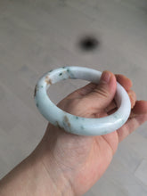 Load image into Gallery viewer, 62.7mm Certified Type A 100% Natural light green/white/brown/purple Jadeite Jade bangle AH84-0438