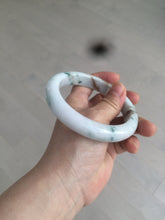 Load image into Gallery viewer, 62.7mm Certified Type A 100% Natural light green/white/brown/purple Jadeite Jade bangle AH84-0438