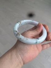 Load image into Gallery viewer, 62.7mm Certified Type A 100% Natural light green/white/brown/purple Jadeite Jade bangle AH84-0438