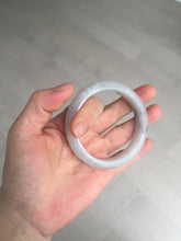 Load image into Gallery viewer, 54.4mm certified 100% natural Type A icy watery white light purple jadeite jade bangle BN8-7071