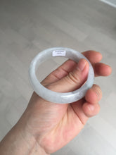 Load image into Gallery viewer, 54.4mm certified 100% natural Type A icy watery white light purple jadeite jade bangle BN8-7071
