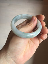 Load image into Gallery viewer, 50.5mm certified 100% natural Type A light green/purple oval jadeite jade bangle PB191