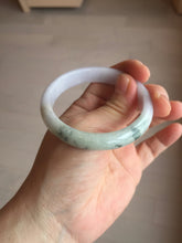 Load image into Gallery viewer, 53mm certified 100% natural Type A light green purple jadeite jade bangle AA33-4281