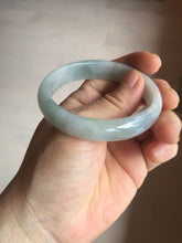 Load image into Gallery viewer, 50.5mm certified 100% natural Type A light green/purple oval jadeite jade bangle PB191