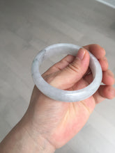 Load image into Gallery viewer, 54.4mm certified 100% natural Type A icy watery white light purple jadeite jade bangle BN8-7071