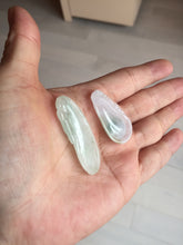 Load image into Gallery viewer, 100% natural type A icy watery light purple green blessed melon(福瓜) Jadeite Jade pendant AX144
