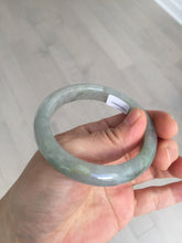 Load image into Gallery viewer, 53mm 100% natural certified dark green/gray jadeite jade bangle BM53-8655