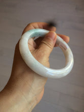 Load image into Gallery viewer, 61.2mm Certified Type A 100% Natural light green/white/brown/purple Jadeite Jade bangle AH82-0480