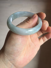 Load image into Gallery viewer, 50.5mm certified 100% natural Type A light green/purple oval jadeite jade bangle PB191