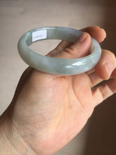 Load image into Gallery viewer, 50.5mm certified 100% natural Type A light green/purple oval jadeite jade bangle PB191