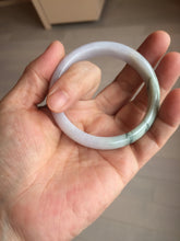 Load image into Gallery viewer, 53mm certified 100% natural Type A light green purple jadeite jade bangle AA33-4281